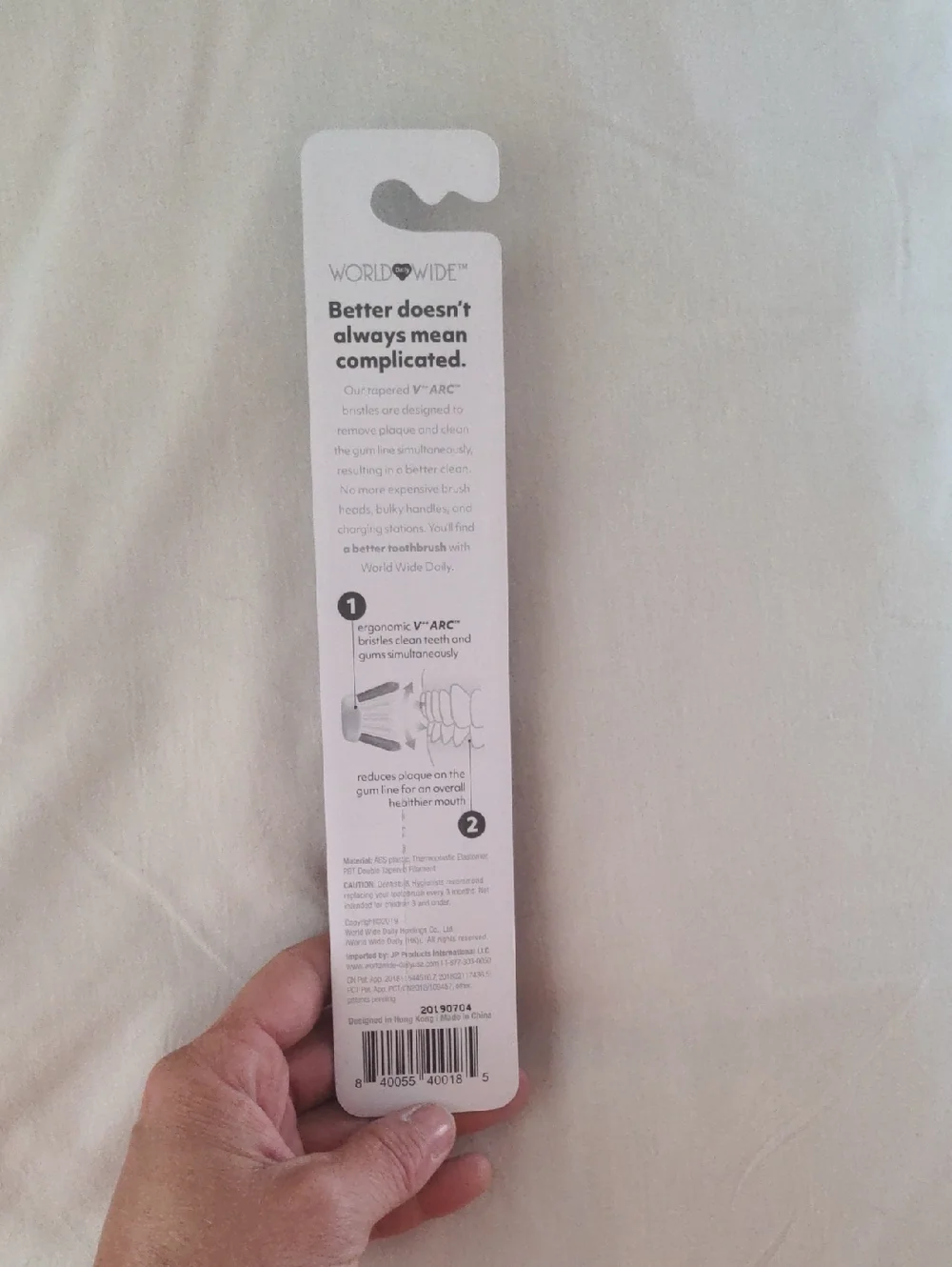Better Toothbrush 12pack Dental Dentist Teeth Box - Salmon/Peach And White. NWT